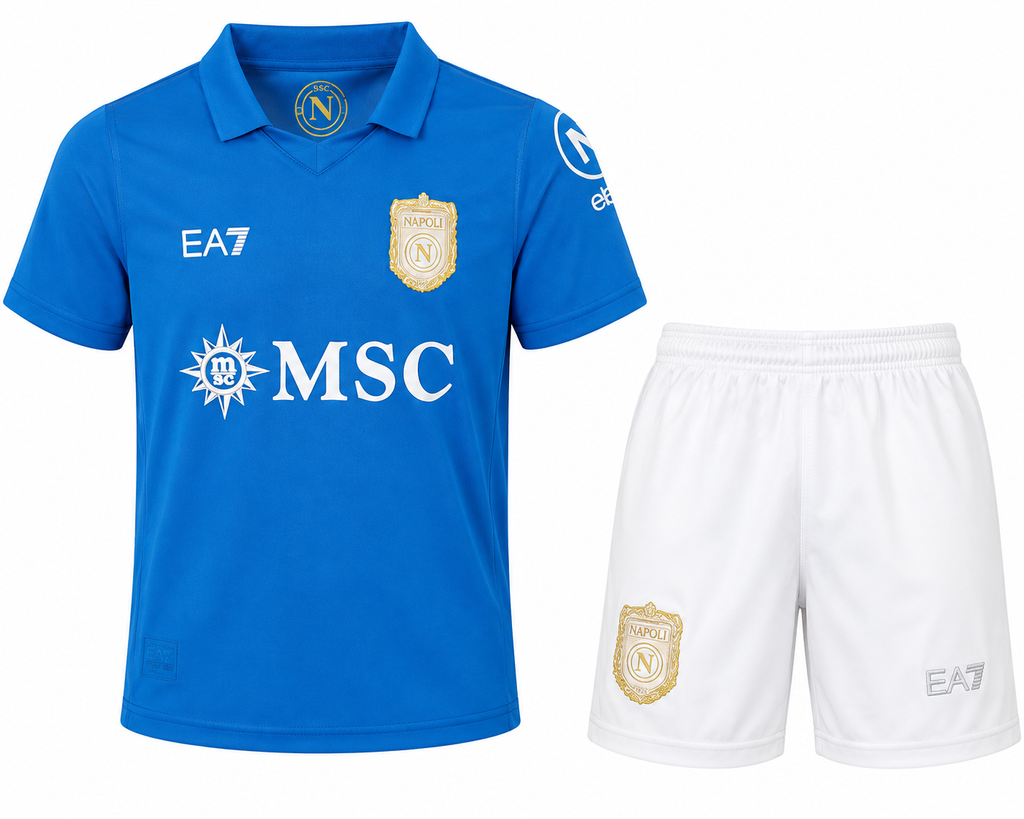 Conjunto Infantil Napoli 2026/27 - 1ª Equipación