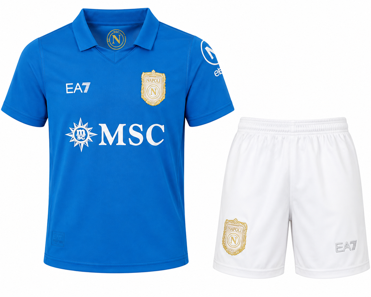 Conjunto Infantil Napoli 2026/27 - 1ª Equipación
