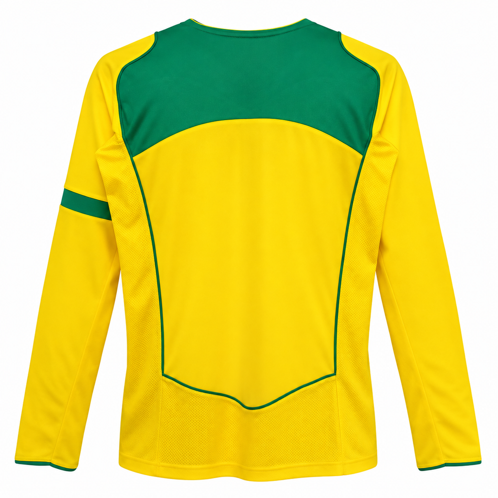 Camiseta Retro Brasil 2004 - 1ª Equipación Manga Larga