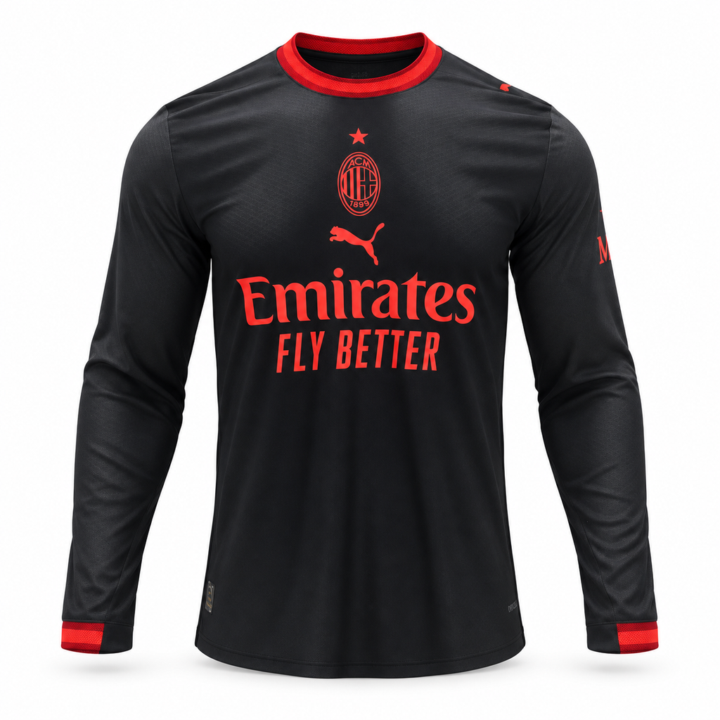 Camiseta Ac Milán 2026/27 - 3ª Equipación Manga Larga