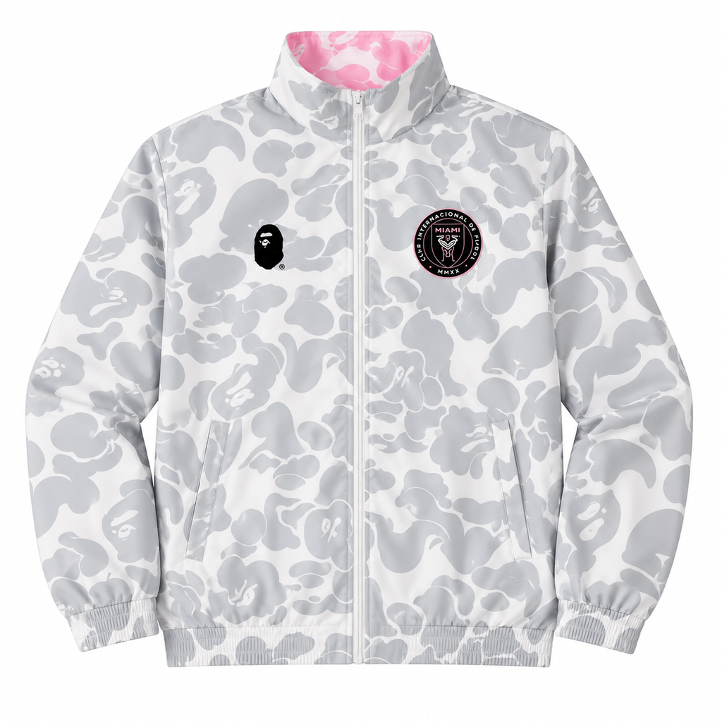 Cortavientos Reversible Inter Miami 2026/27 - Gris/Rosa