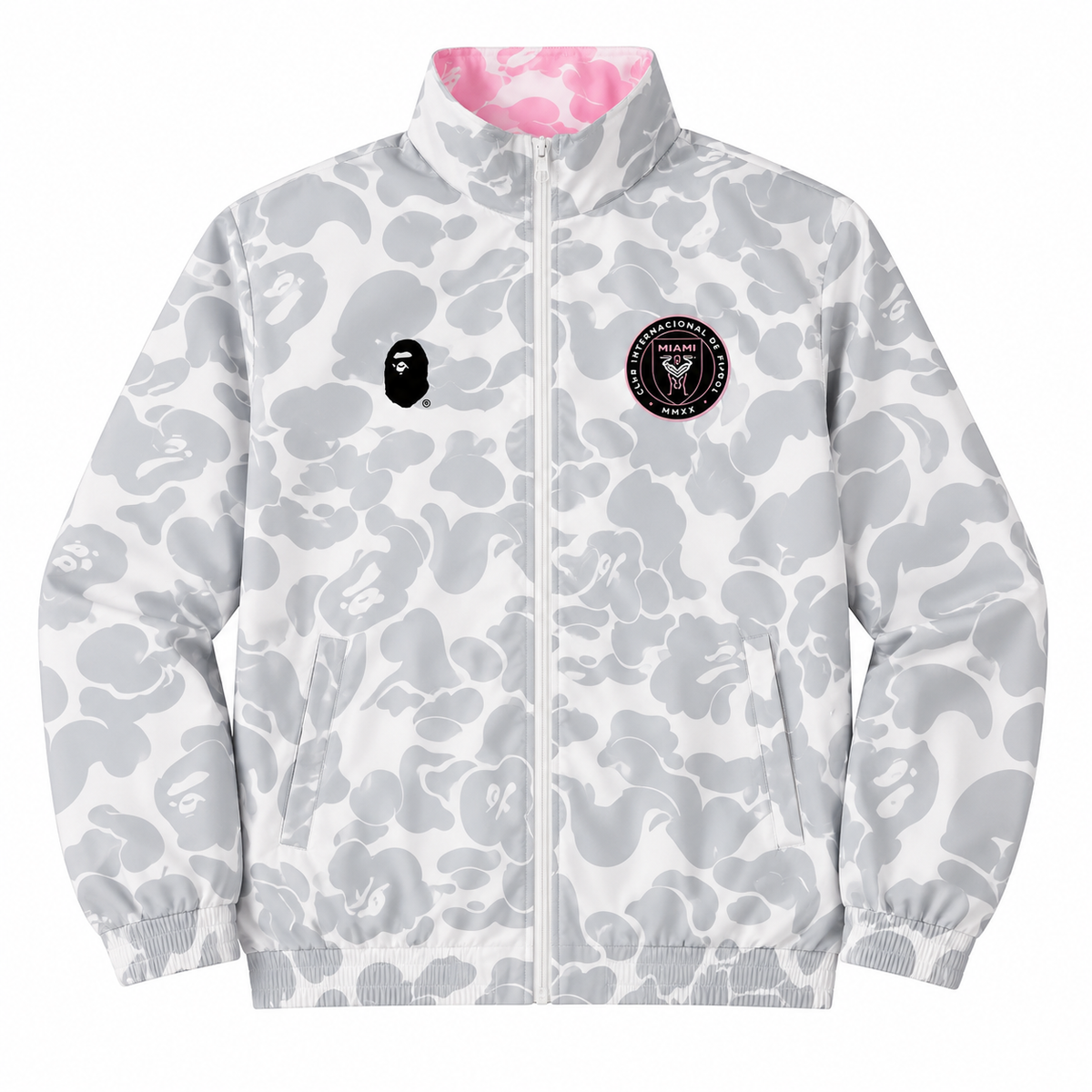 Cortavientos Reversible Inter Miami 2026/27 - Gris/Rosa