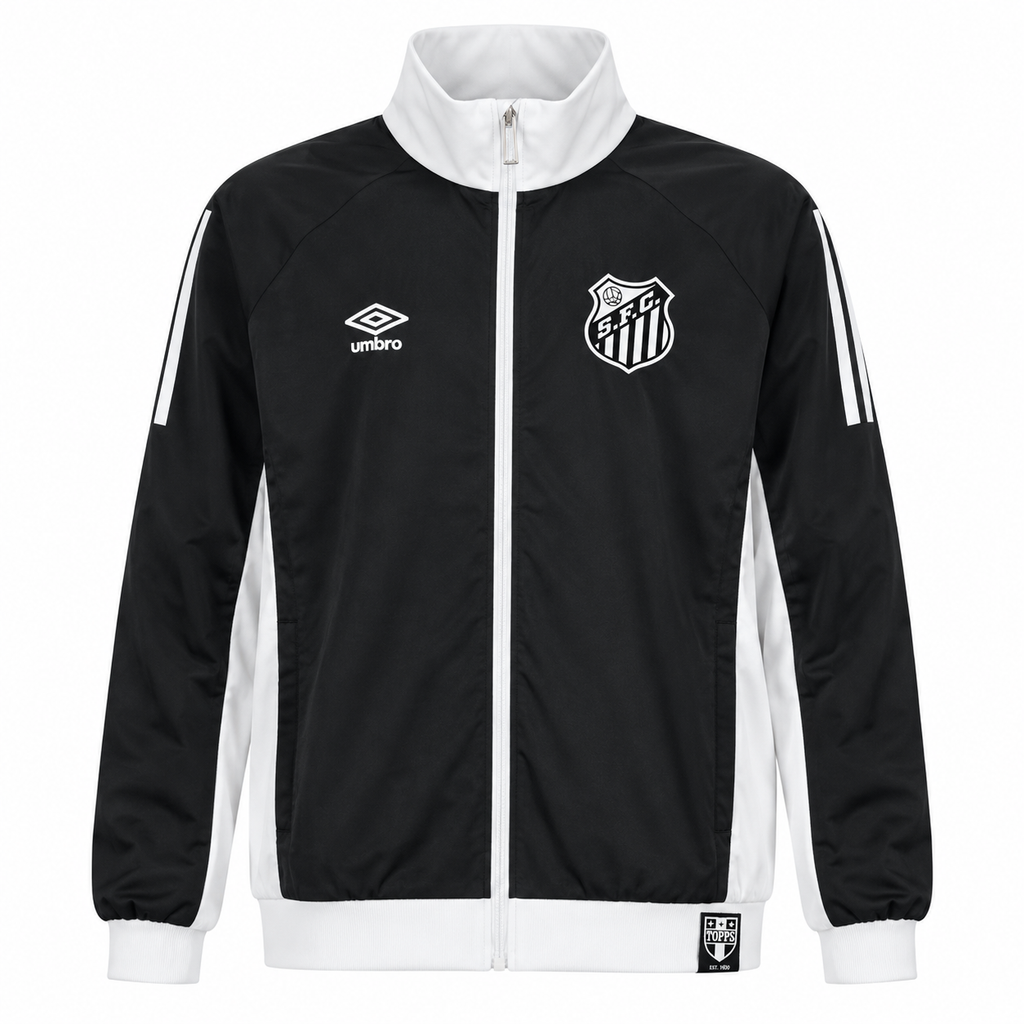 Cortavientos Retro Santos - Negro