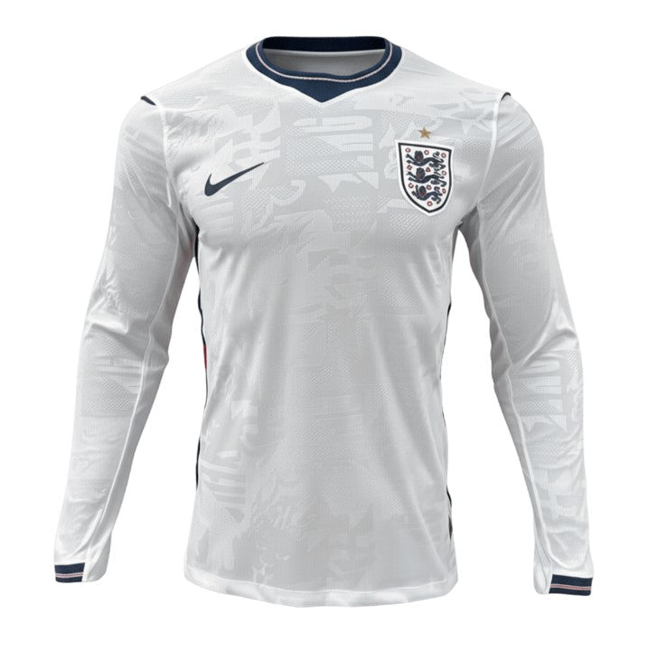 Camiseta Inglaterra Mundial 2026 - 1ª Equipación Manga Larga