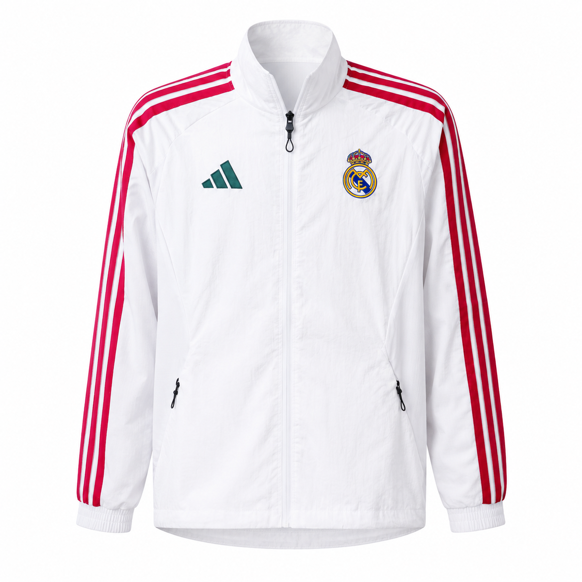 Cortavientos Real Madrid 2026/27 - Blanco/Rojo