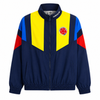 Cortavientos Retro Colombia Mundial 2026 - Azul Marino