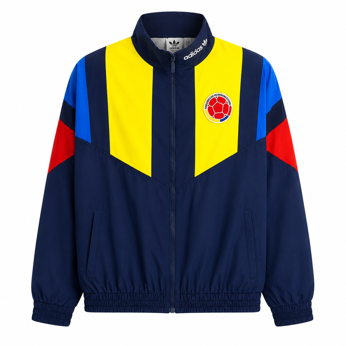 Cortavientos Retro Colombia Mundial 2026 - Azul Marino