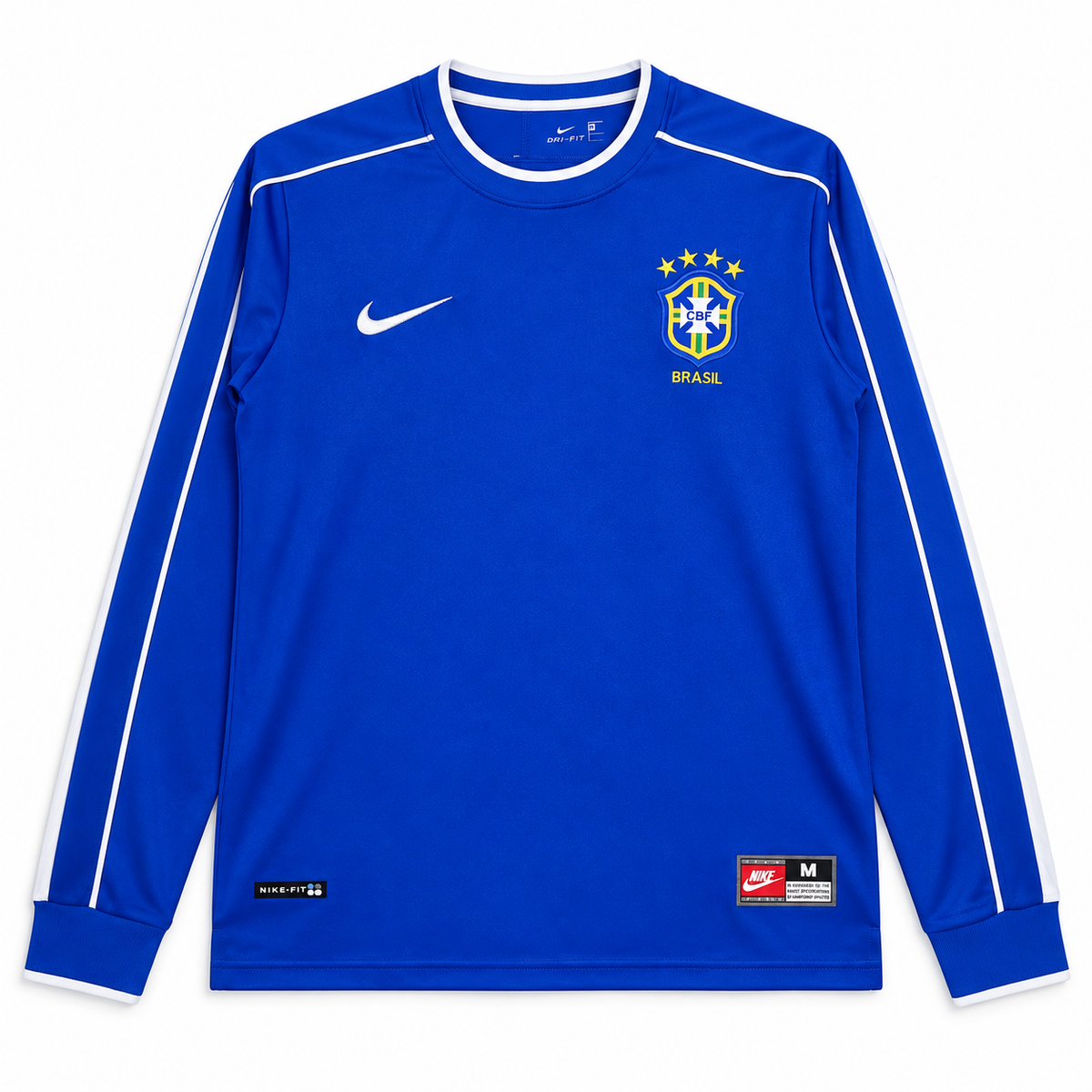 Camiseta Retro Brasil 1998 - 2ª Equipación Manga Larga