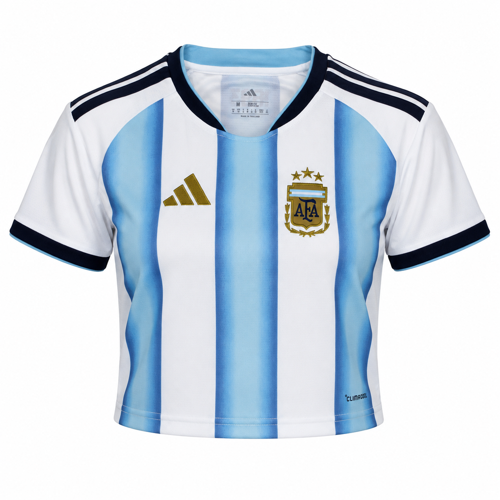 Crop Top Argentina Mundial 2026 - 1ª Equipación
