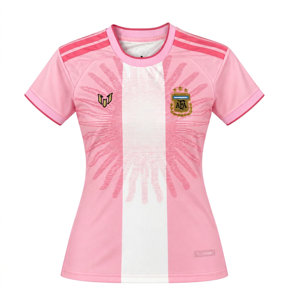 Camiseta Mujer Argentina - Edición Especial Despedida Messi (Rosa)
