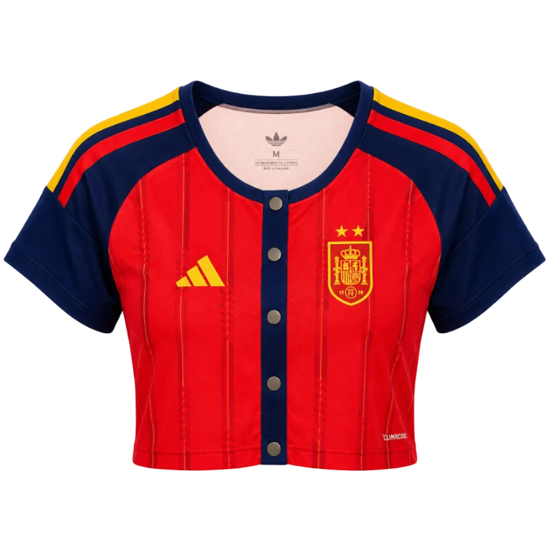 Crop Top Mujer España Mundial 2026 - 1ª Equipación (2 Estrellas)