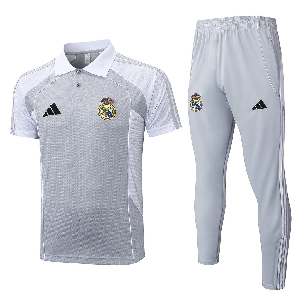 Conjunto Polo Pre-Partido Real Madrid - 2025/26
