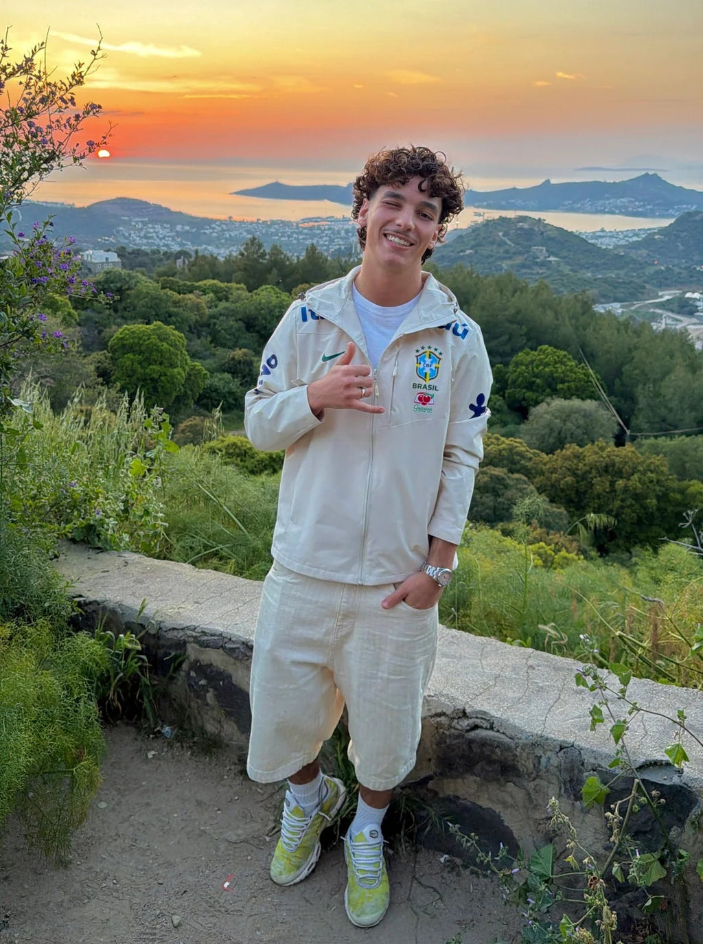 Cortavientos Brasil Mundial 2026 - Blanco