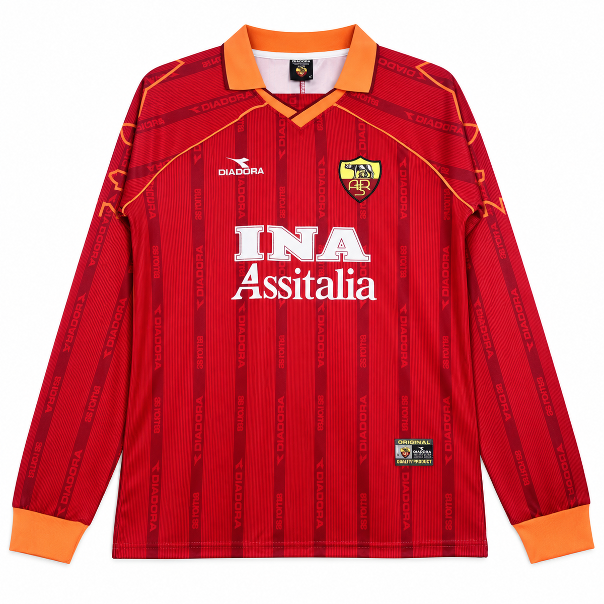 Camiseta Retro As Roma 1999/00 - 1ª Equipación Manga Larga