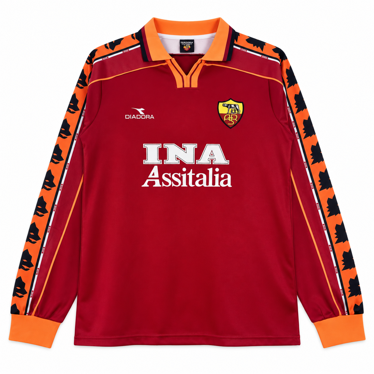 Camiseta Retro As Roma 1998/99 - 1ª Equipación Manga Larga