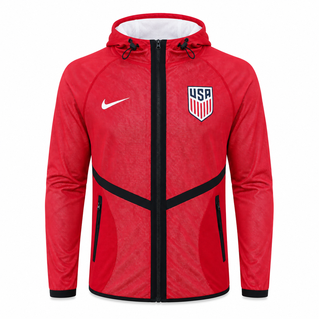 Cortavientos Estados Unidos Mundial 2026 - Rojo