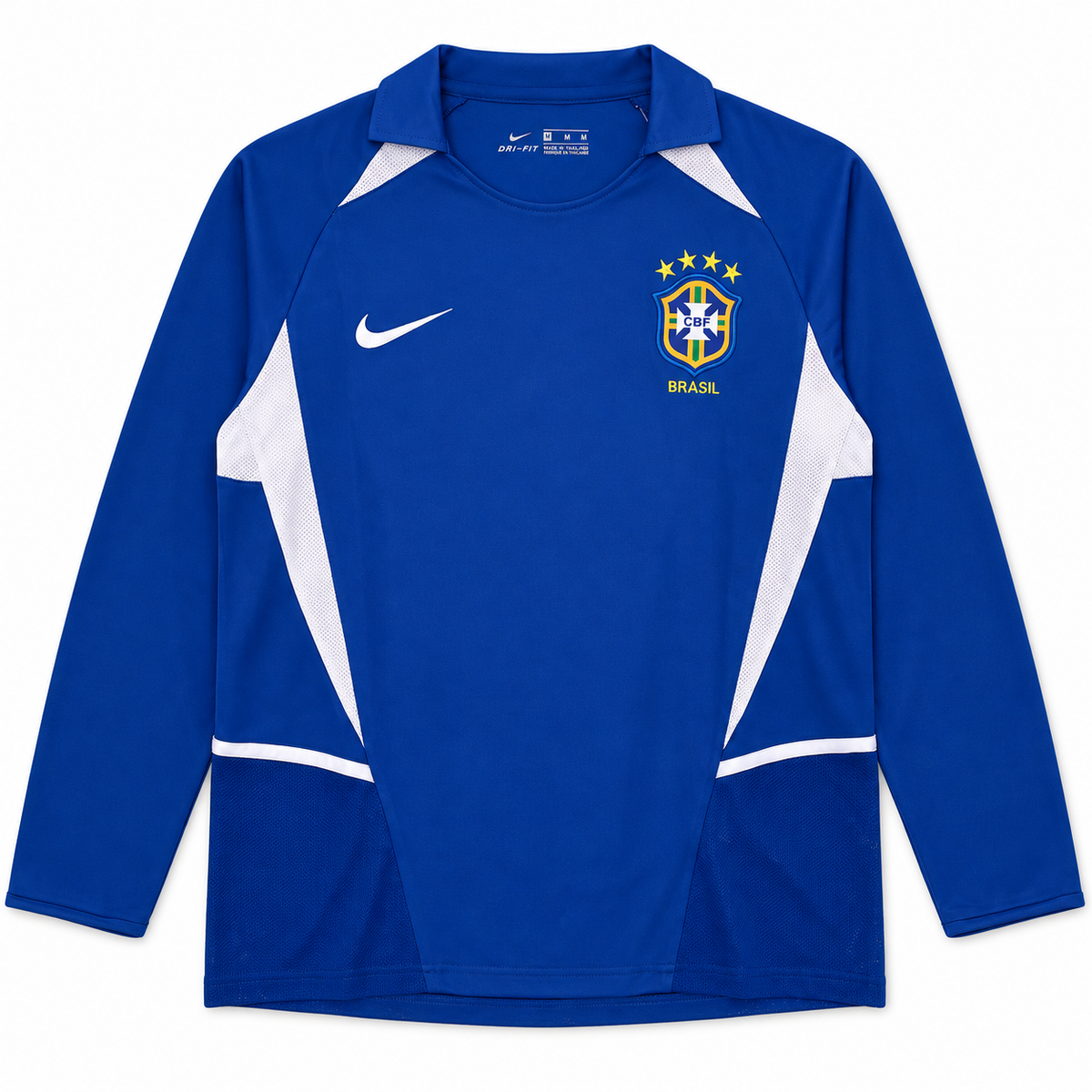 Camiseta Retro Brasil 2002 - 2ª Equipación Manga Larga