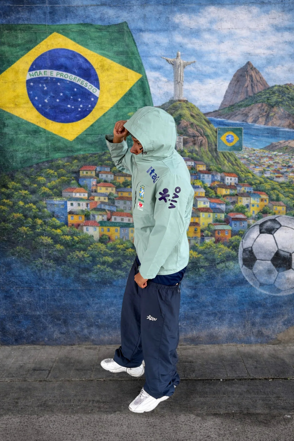 Cortavientos Brasil Mundial 2026 - Verde