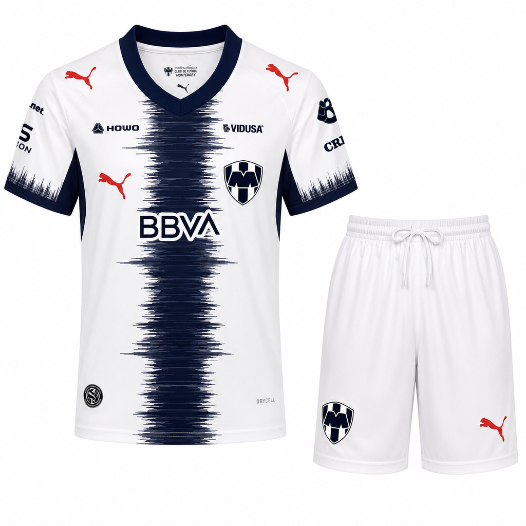 Conjunto Infantil Rayados de Monterrey 2026/27 - 1ª Equipación