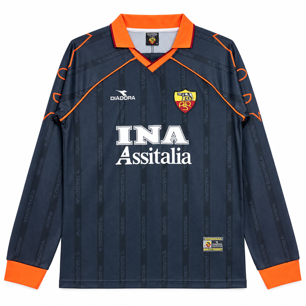 Camiseta Retro As Roma 1999/00 - 3ª Equipación Manga Larga