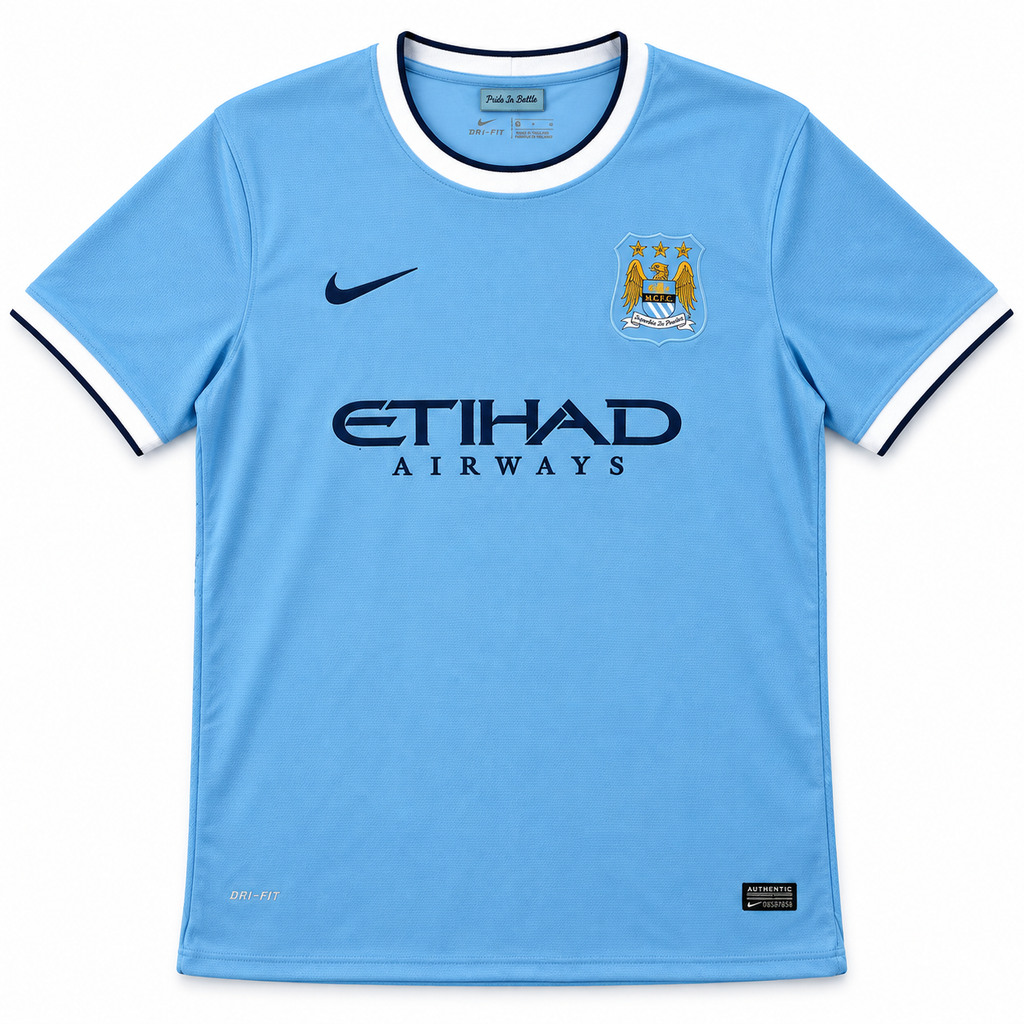 Camiseta Retro Manchester City 2013/14 - 1ª Equipación