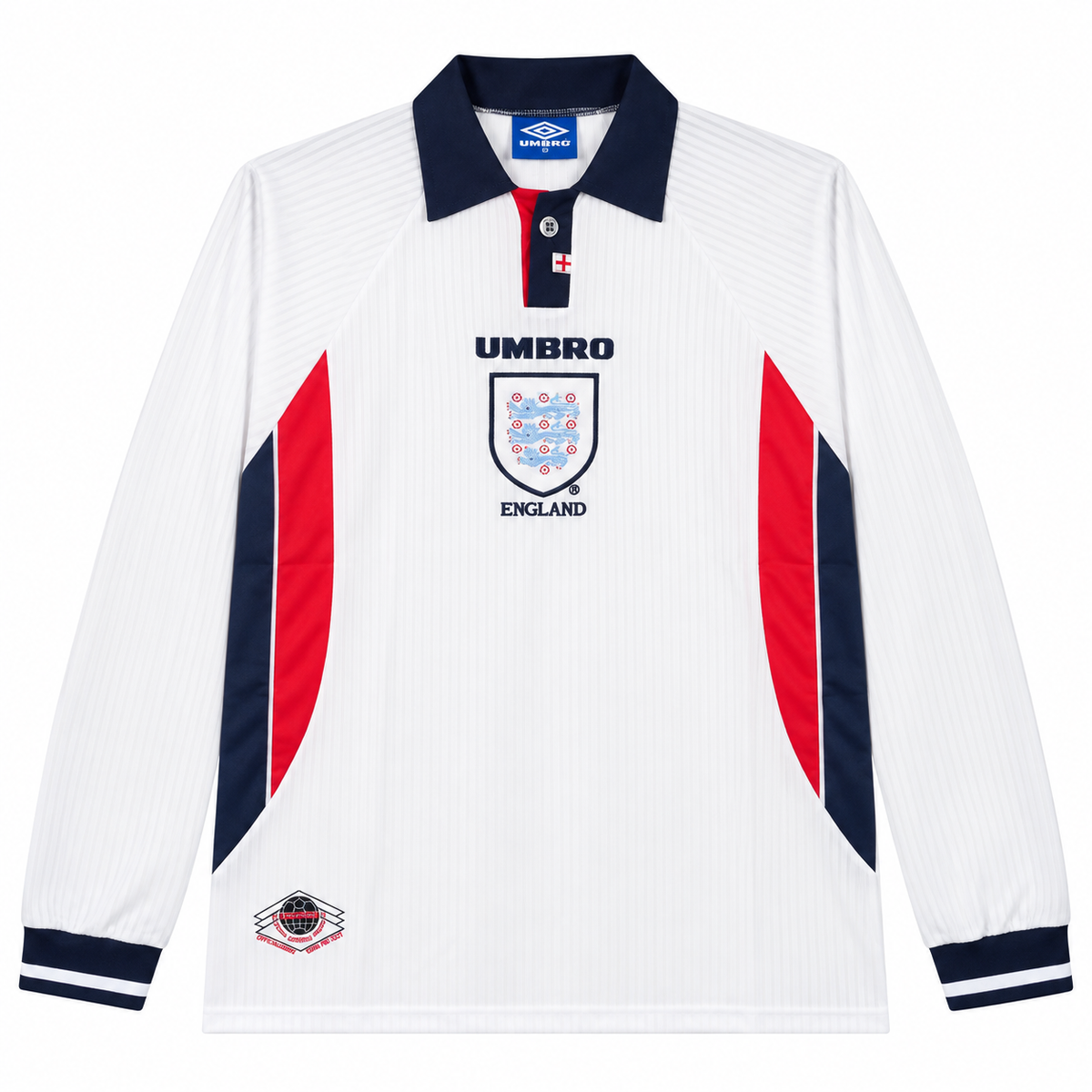 Camiseta Retro Inglaterra 1998 - 1ª Equipación Manga Larga