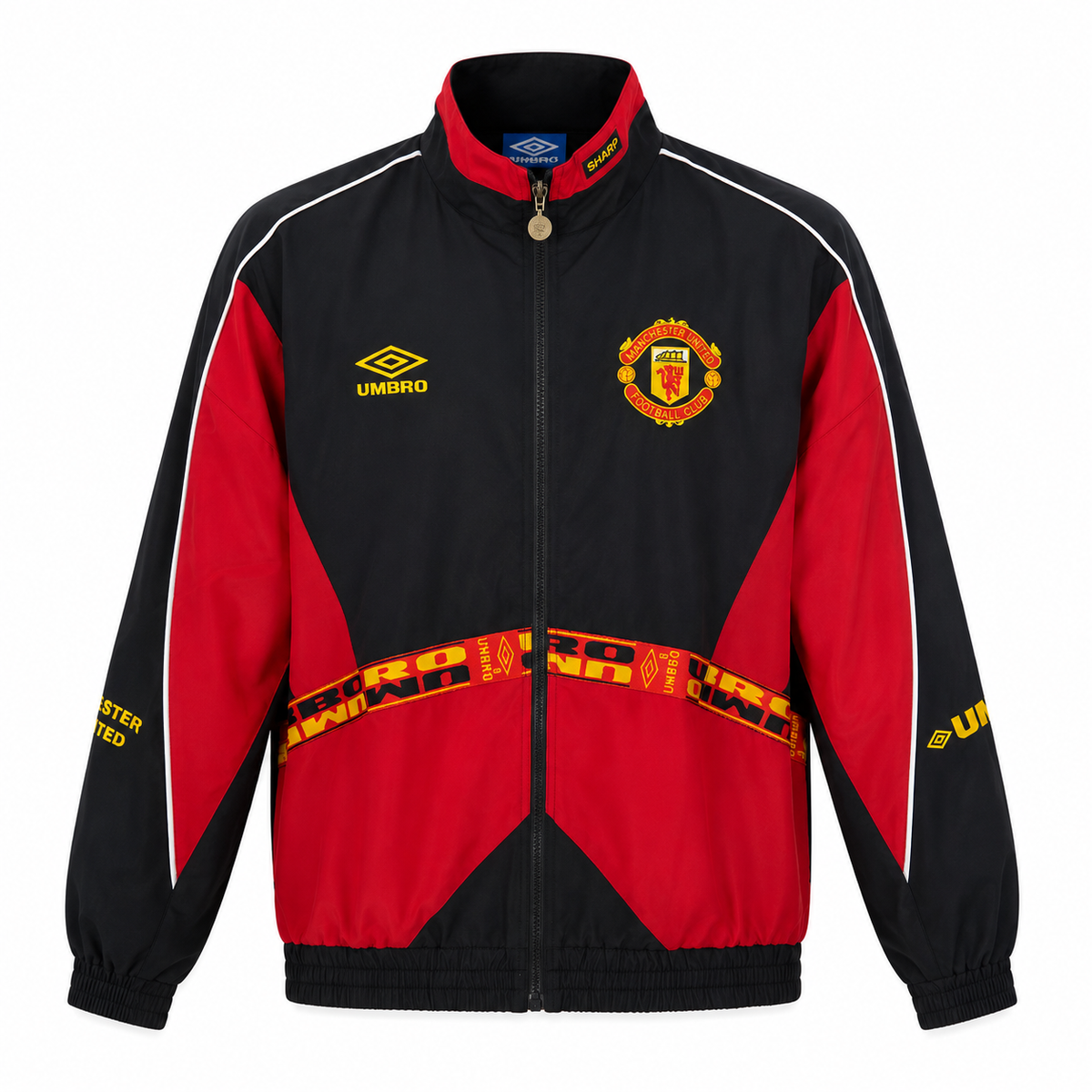 Cortavientos Retro Manchester United - Negro