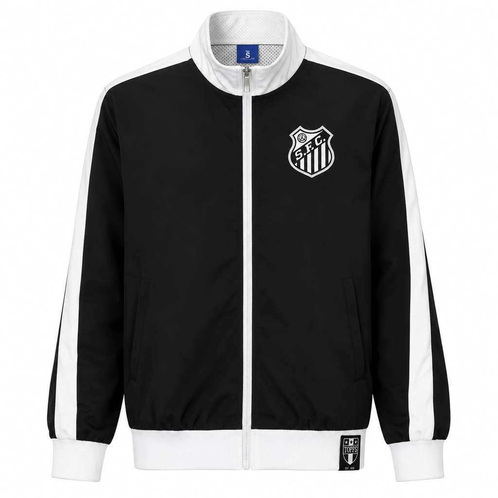 Cortavientos Retro Santos - Negro