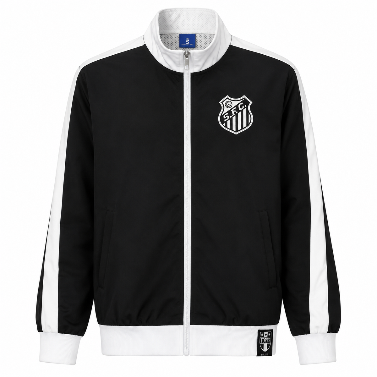 Cortavientos Retro Santos - Negro