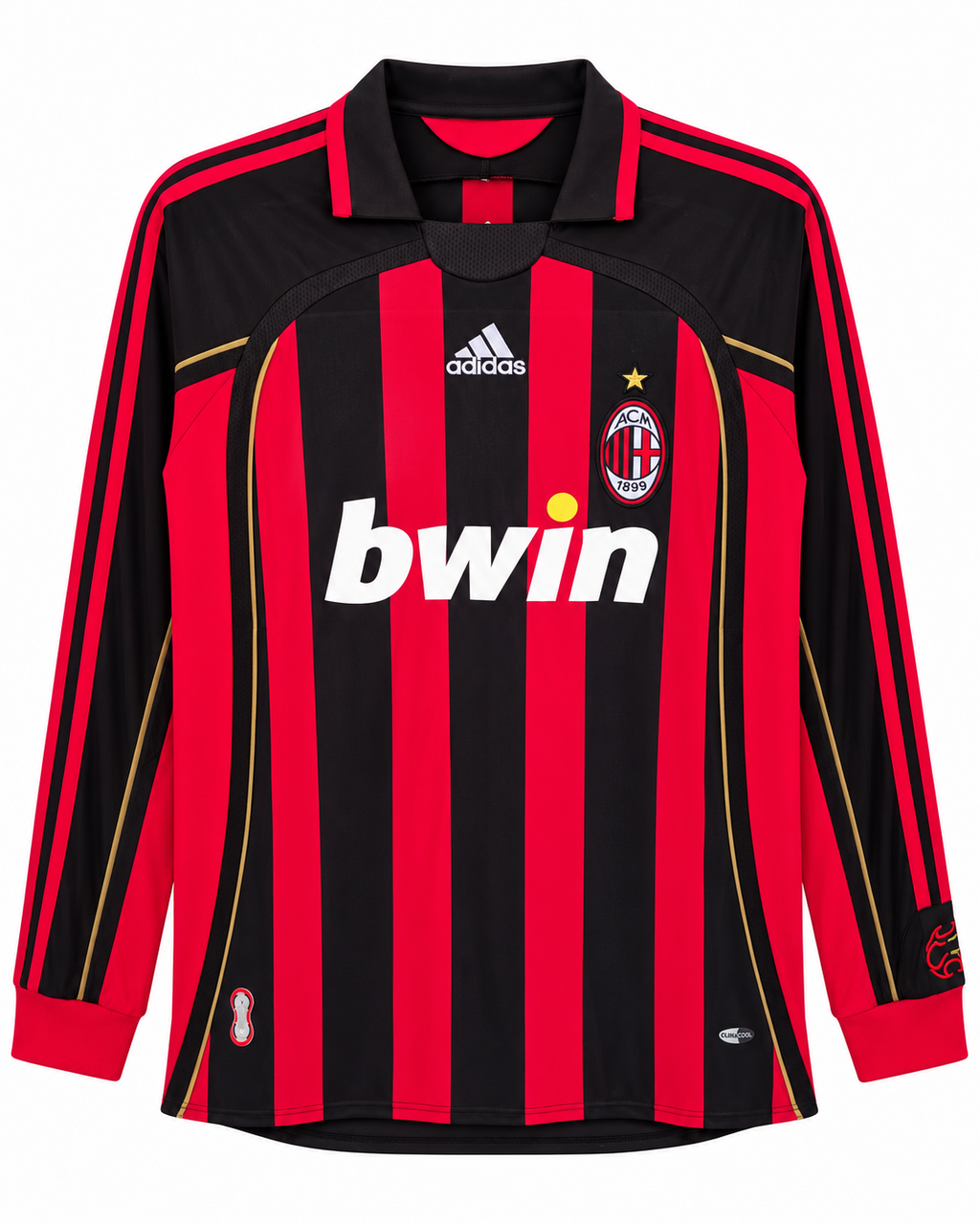 Camiseta Retro Ac Milán 2006/07 - 1ª Equipación Manga Larga