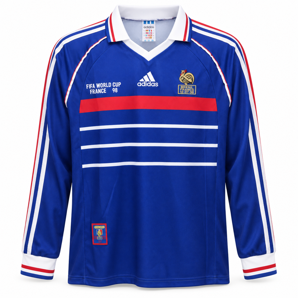 Camiseta Retro Francia 1998 - 1ª Equipación Manga Larga