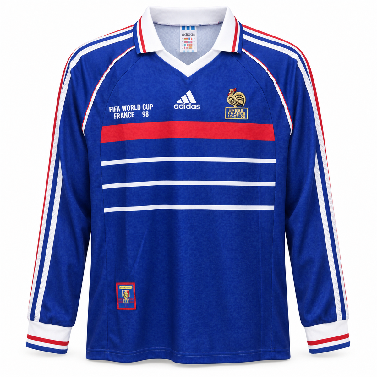 Camiseta Retro Francia 1998 - 1ª Equipación Manga Larga