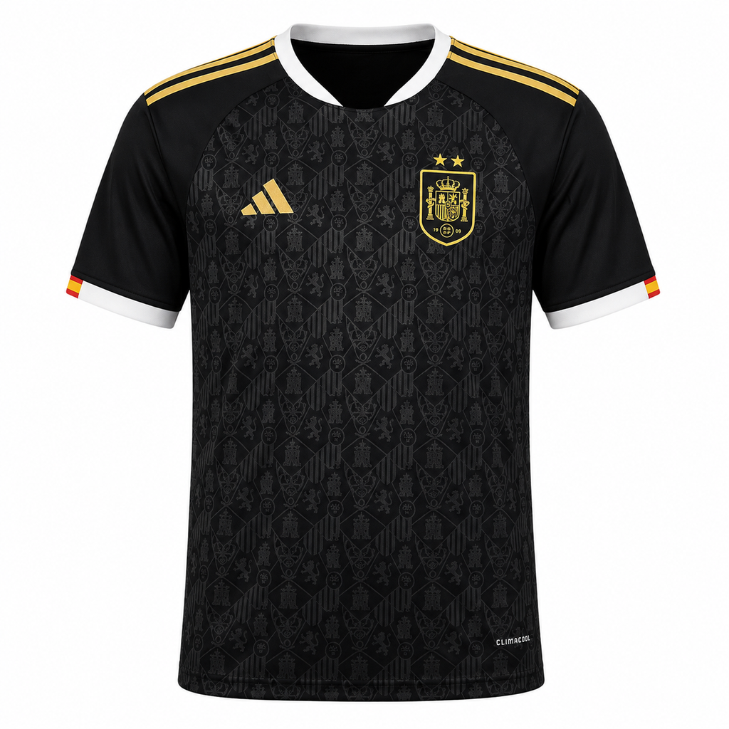 Camiseta España Mundial 2026 - Edición Especial Negra