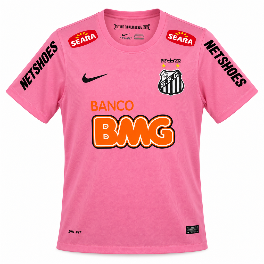 Camiseta Retro Santos 2012 - Edición Especial Rosa