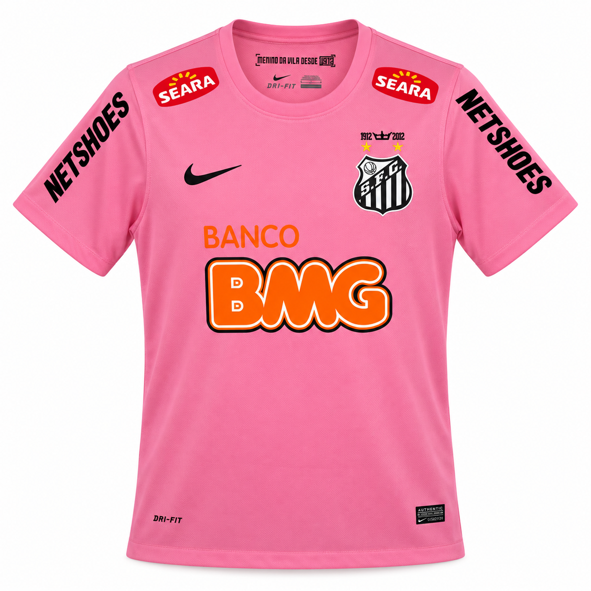 Camiseta Retro Santos 2012 - Edición Especial Rosa