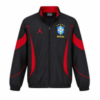 Cortavientos Brasil Mundial 2026 - Negro y Rojo