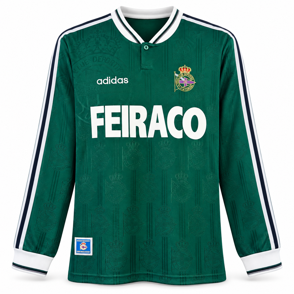 Camiseta Retro Deportivo de la Coruña 1998/99 - 2ª Equipación Manga Larga
