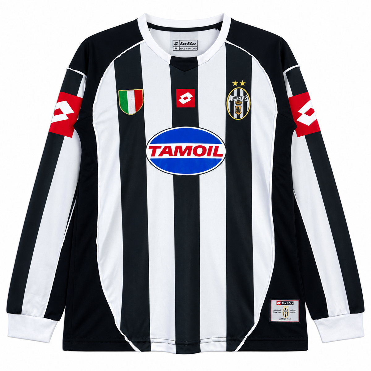 Camiseta Retro Juventus 2002/03 - Edición Champions League Manga Larga