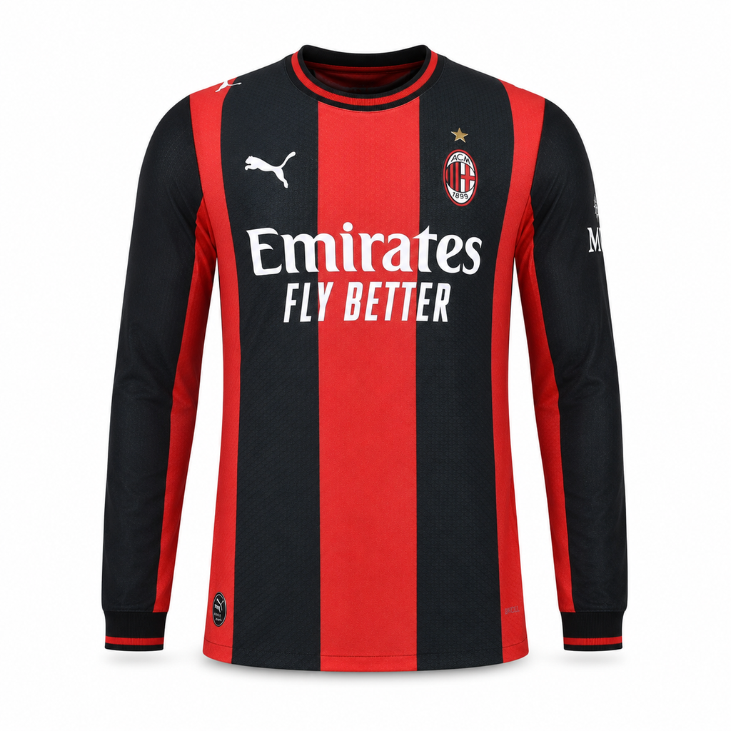 Camiseta Ac Milán 2026/27 - 1ª Equipación Manga Larga
