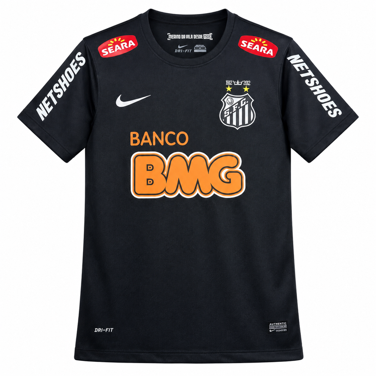 Camiseta Retro Santos 2012 - 2ª Equipación