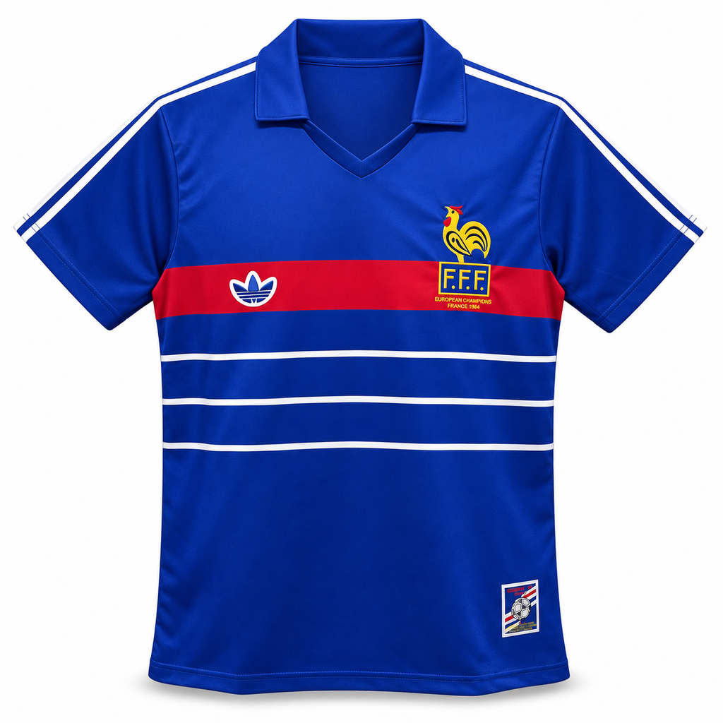 Camiseta Retro Francia 1984 - 1ª Equipación