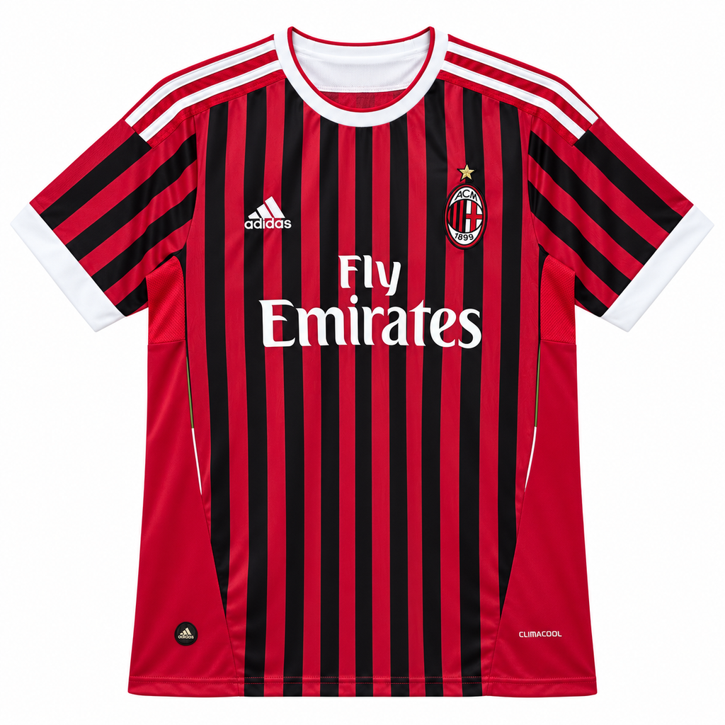 Camiseta Retro Ac Milán 2011/12 - 1ª Equipación