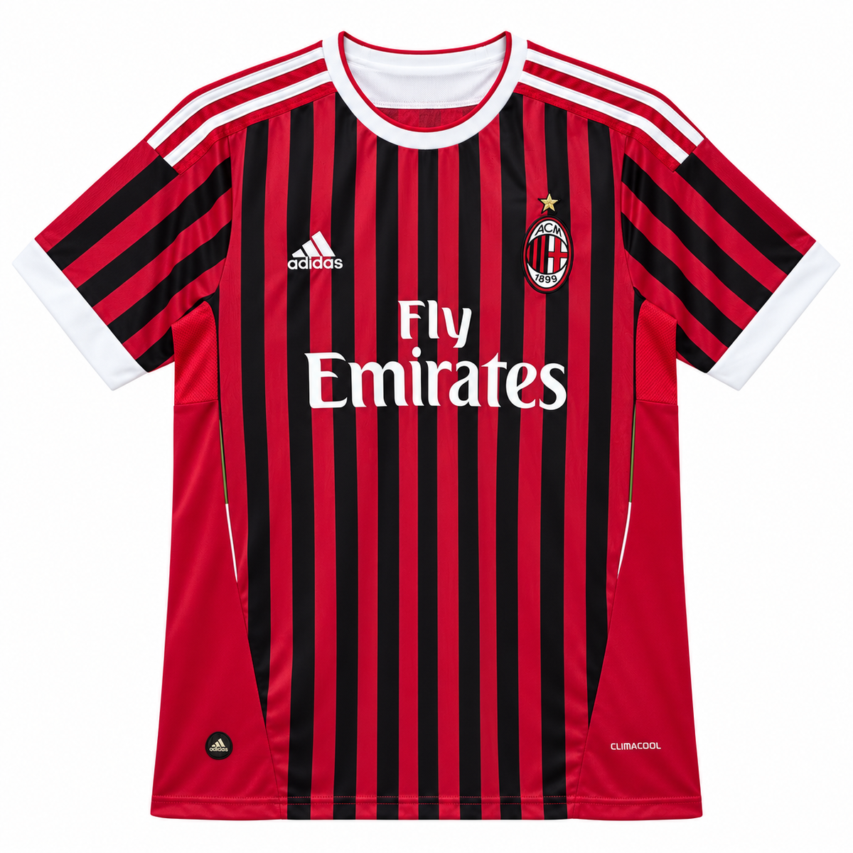 Camiseta Retro Ac Milán 2011/12 - 1ª Equipación