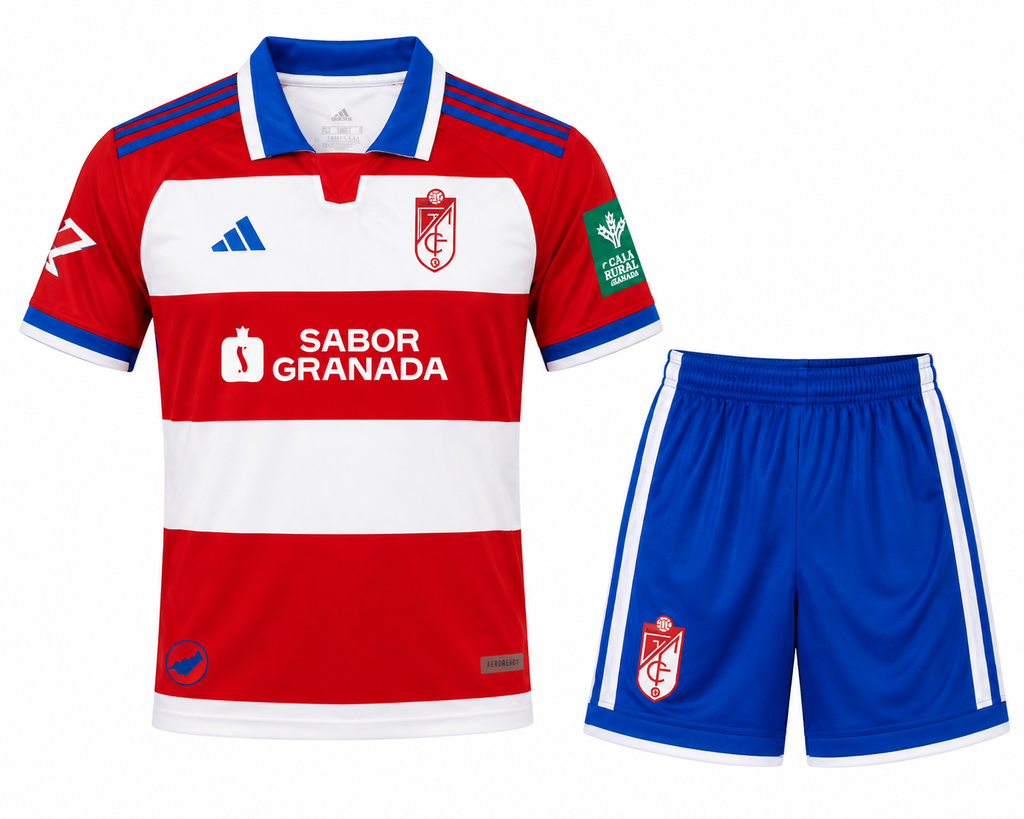 Conjunto Infantil Granada CF 2026/27 - 1ª Equipación