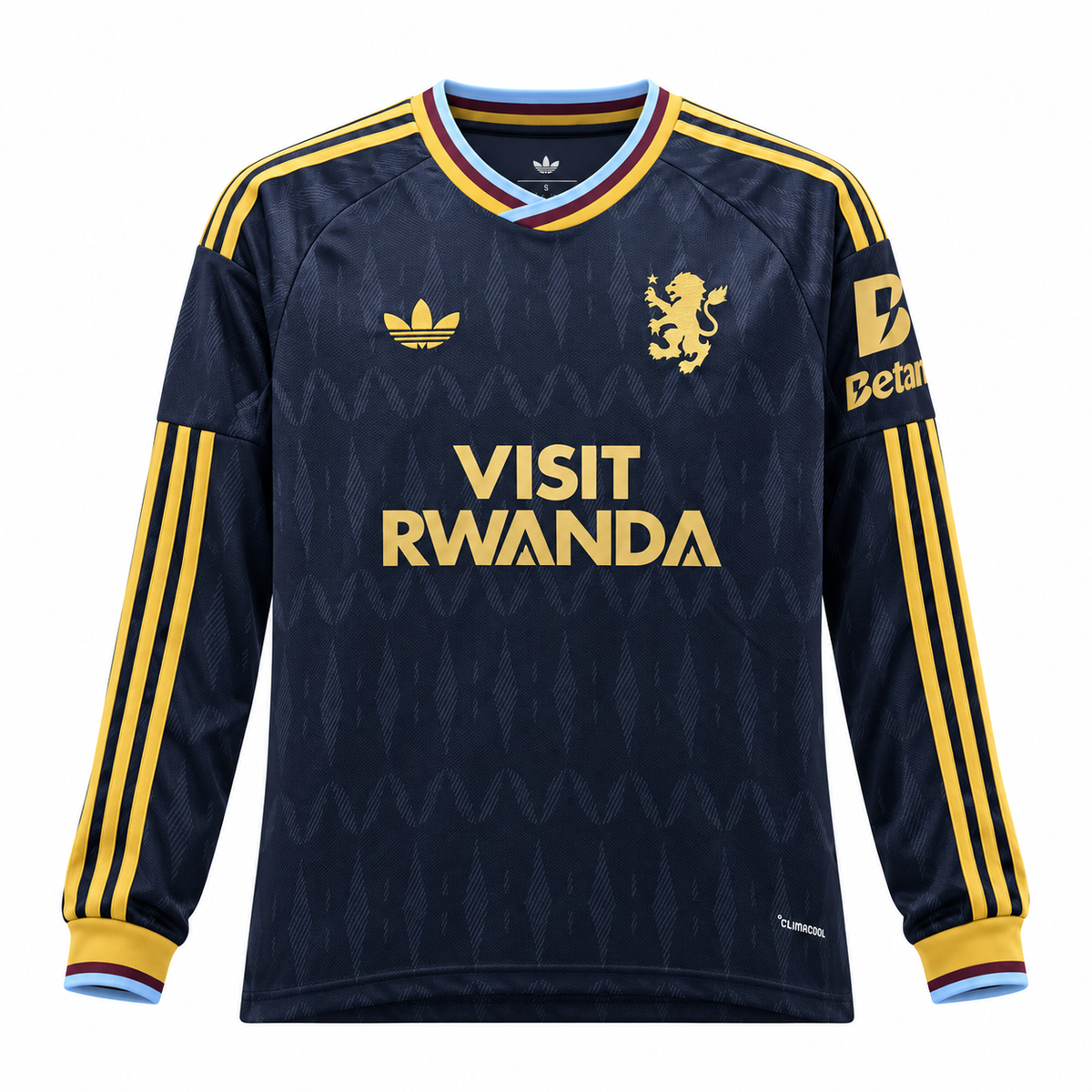 Camiseta Aston Villa 2026/27 - 2ª Equipación Manga Larga