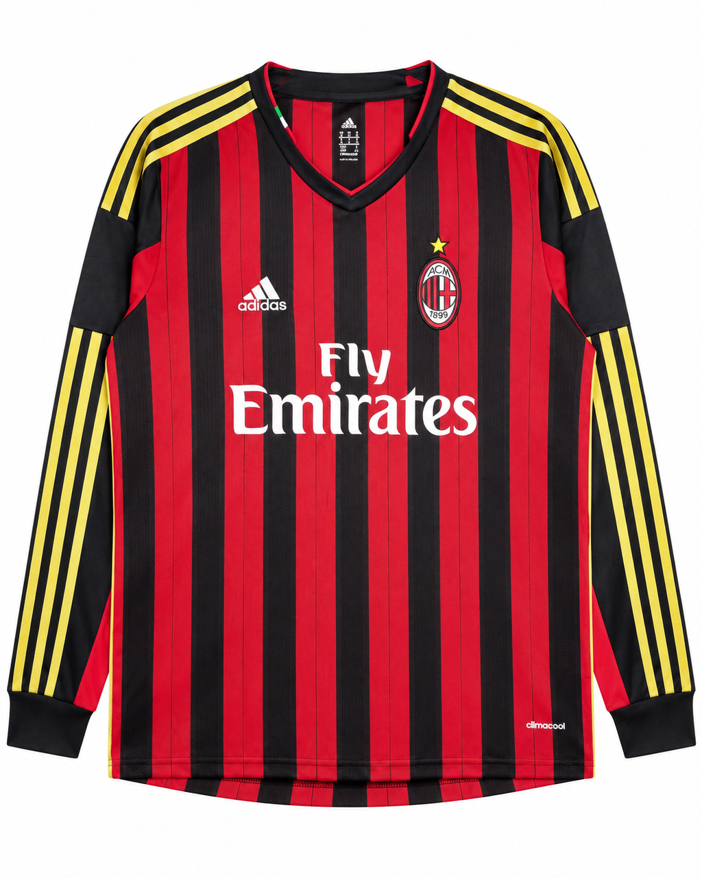 Camiseta Retro Ac Milán 2013/14 - 1ª Equipación Manga Larga