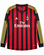 Camiseta Retro Ac Milán 2013/14 - 1ª Equipación Manga Larga