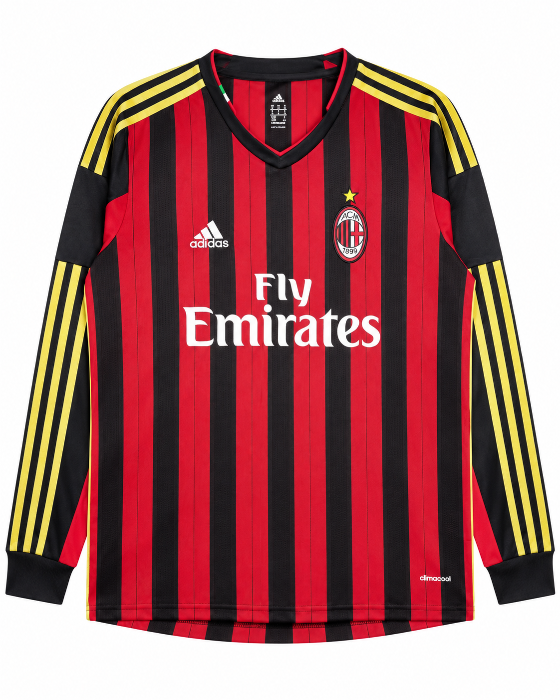 Camiseta Retro Ac Milán 2013/14 - 1ª Equipación Manga Larga