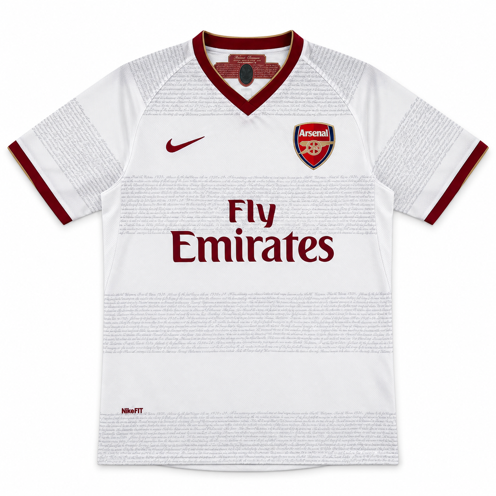 Camiseta Retro Arsenal 2007/08 - 2ª Equipación