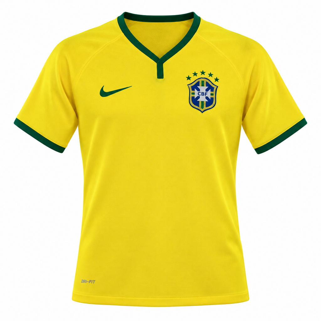 Camiseta Retro Brasil 2014 - 1ª Equipación